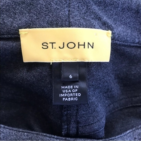 St. John Wool Blend Stretch Dress Pants Trousers - Picture 5 of 7